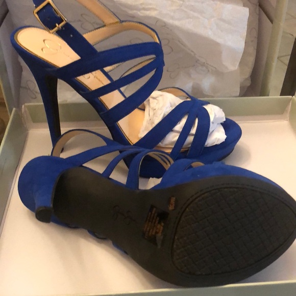 Cobalt blue pumps shoes - Picture 5 of 6